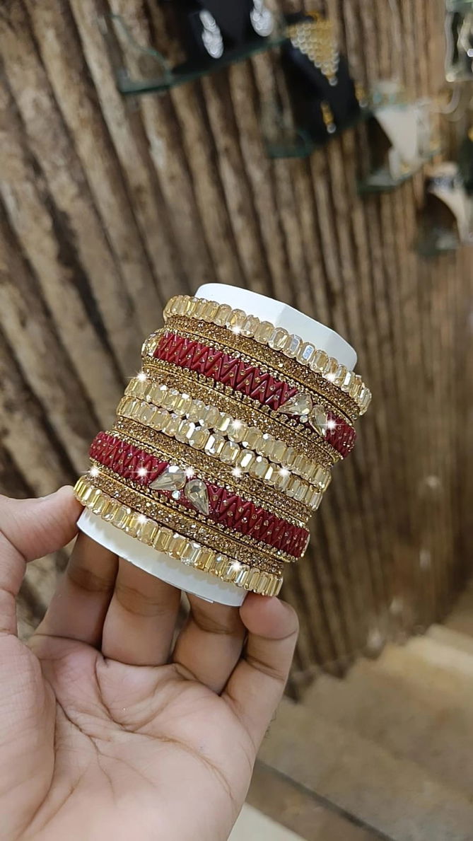 Bridal Wear Zig Zig Mini Bangles Set Wholesale Shop In Surat
